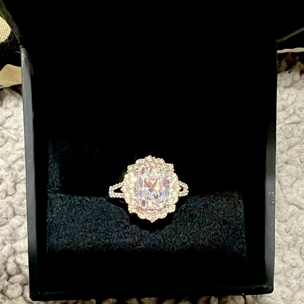 Diamond CZ Sterling Silver Ring